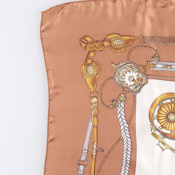 allover scarf polyester Beige type Vintage Second Hand