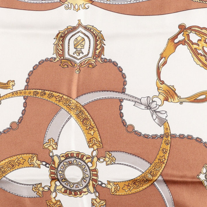 allover scarf polyester Beige type Vintage Second Hand