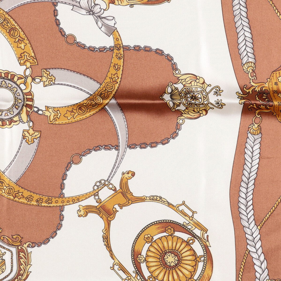 allover scarf polyester Beige type Vintage Second Hand