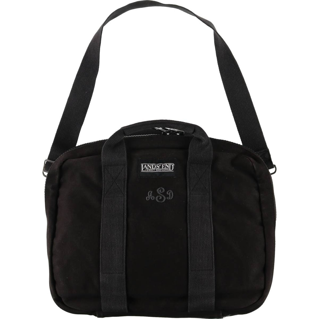 LANDS' END Shoulder Bag Made in USA unclear black type Vintage Second Hand