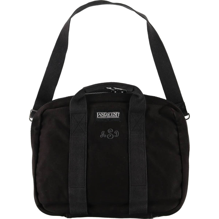 LANDS' END Shoulder Bag Made in USA unclear black type Vintage Second Hand