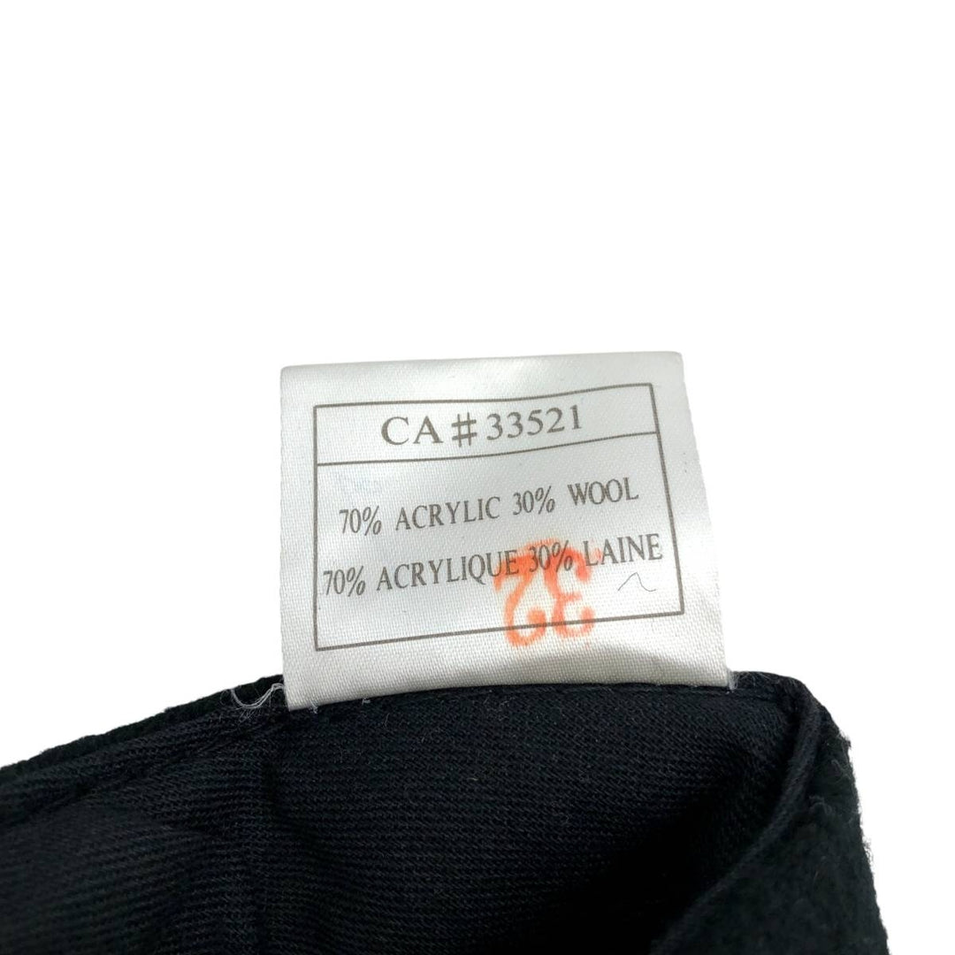 Vintage 90'S Planet Hollywood two-tone metal logo baseball cap, one size fits all. acrylic black type Vintage Second Hand