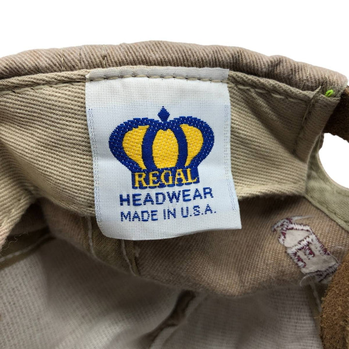 REGAL HEADWEAR 6-Panel Cap, Made in USA, One Size Fits Most unclear Beige type Vintage Second Hand