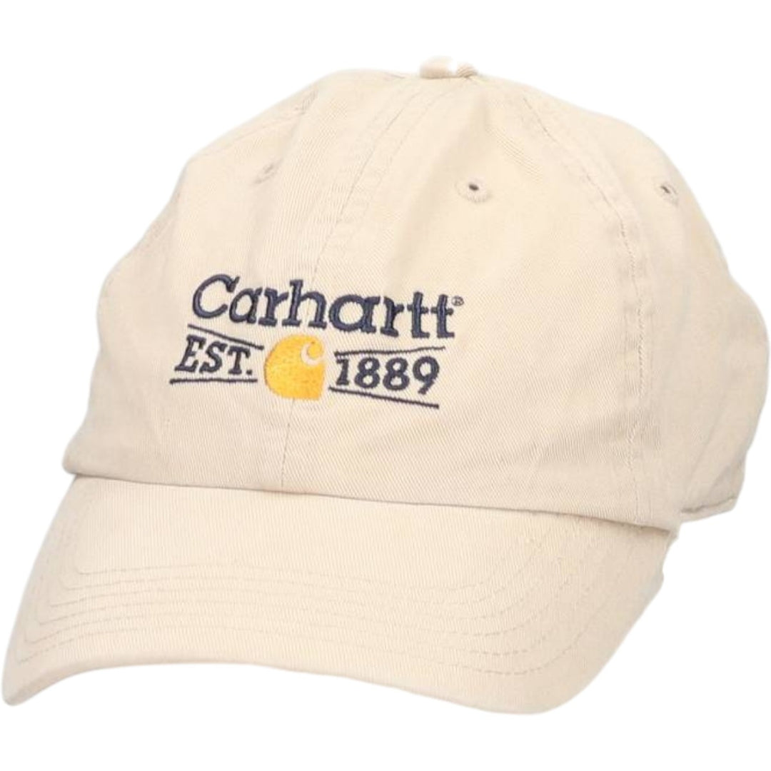 Carhartt Baseball Cap Free Size cotton Beige type Vintage Second Hand