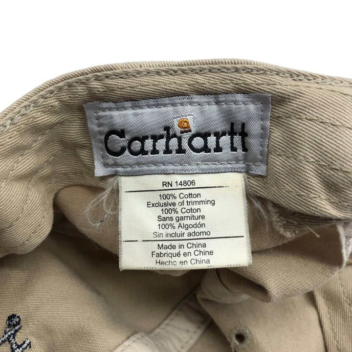 Carhartt Baseball Cap Free Size cotton Beige type Vintage Second Hand