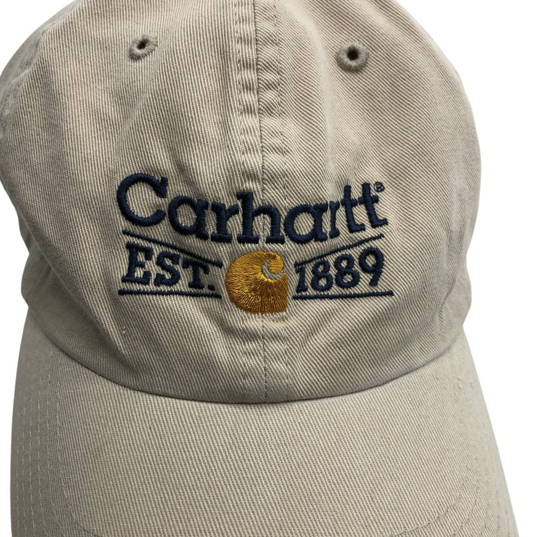 Carhartt Baseball Cap Free Size cotton Beige type Vintage Second Hand