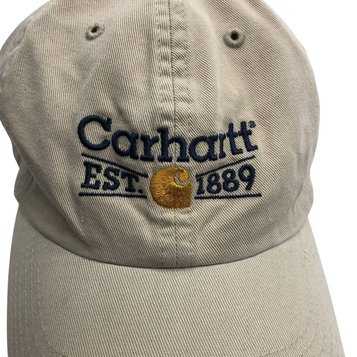 Carhartt Baseball Cap Free Size cotton Beige type Vintage Second Hand