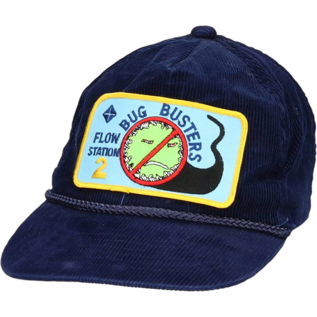 Vintage 90'S YOUNY FLOW Trucker Cap, Corduroy Cap, One Size Fits Most unclear navy blue type Vintage Second Hand