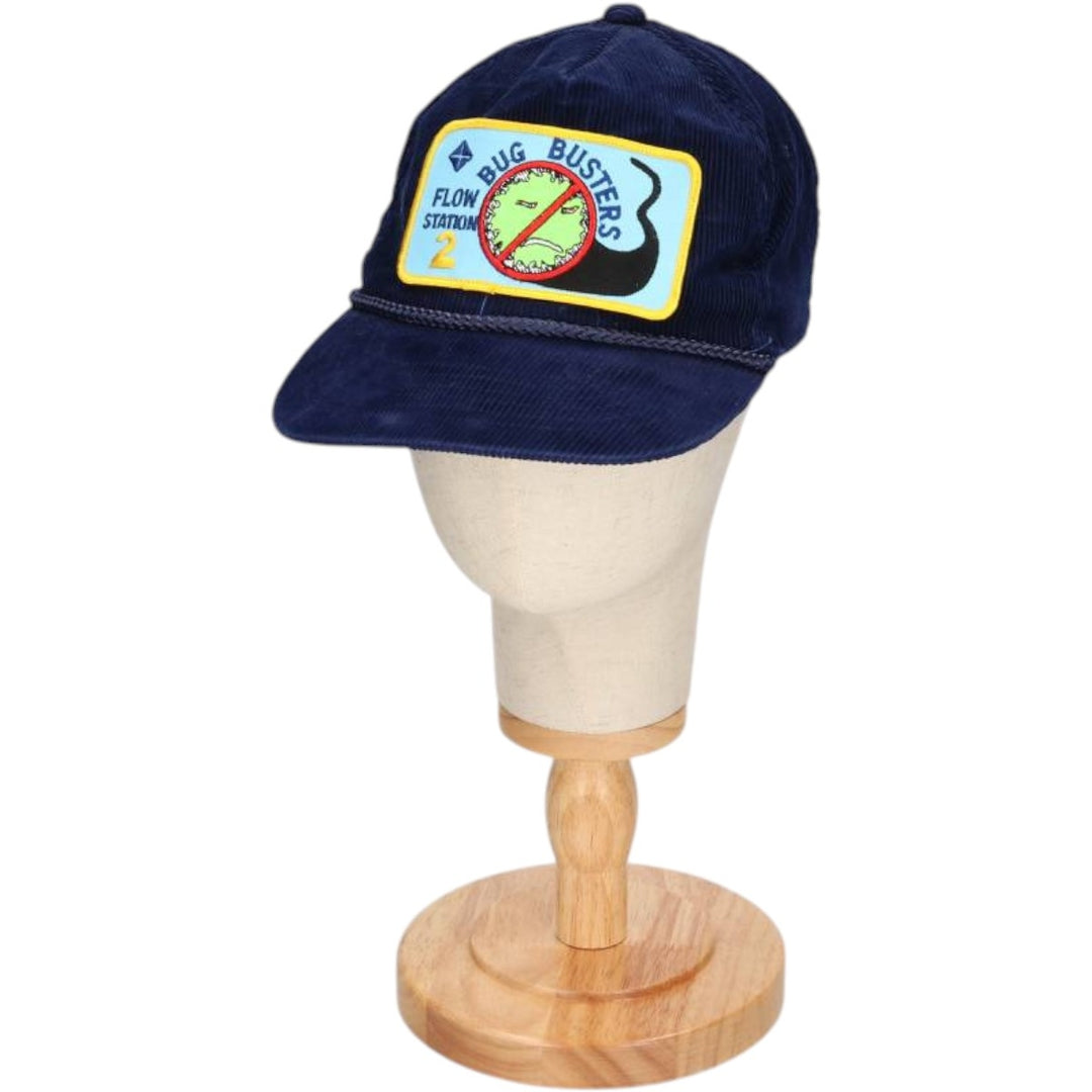 Vintage 90'S YOUNY FLOW Trucker Cap, Corduroy Cap, One Size Fits Most unclear navy blue type Vintage Second Hand