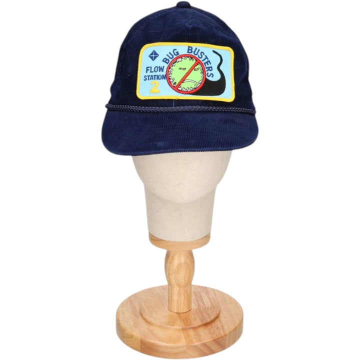 Vintage 90'S YOUNY FLOW Trucker Cap, Corduroy Cap, One Size Fits Most unclear navy blue type Vintage Second Hand