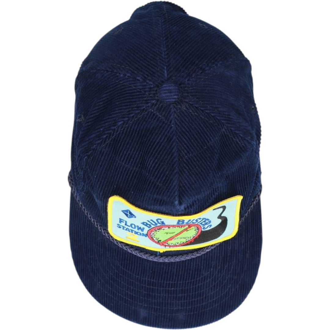 Vintage 90'S YOUNY FLOW Trucker Cap, Corduroy Cap, One Size Fits Most unclear navy blue type Vintage Second Hand