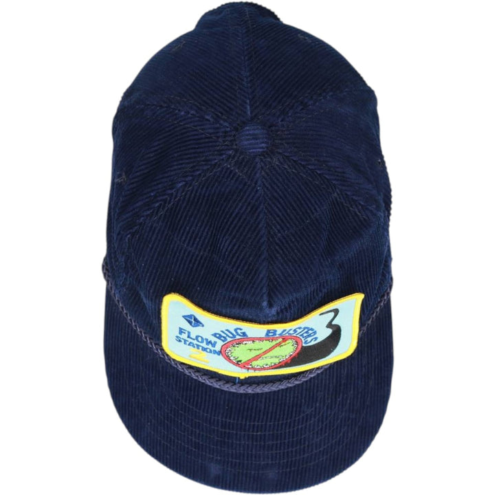 Vintage 90'S YOUNY FLOW Trucker Cap, Corduroy Cap, One Size Fits Most unclear navy blue type Vintage Second Hand
