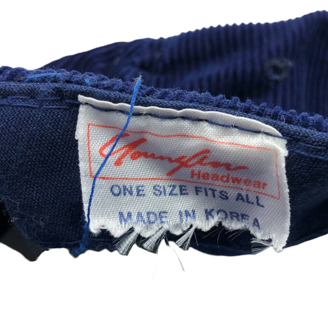 Vintage 90'S YOUNY FLOW Trucker Cap, Corduroy Cap, One Size Fits Most unclear navy blue type Vintage Second Hand