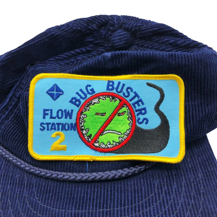 Vintage 90'S YOUNY FLOW Trucker Cap, Corduroy Cap, One Size Fits Most unclear navy blue type Vintage Second Hand