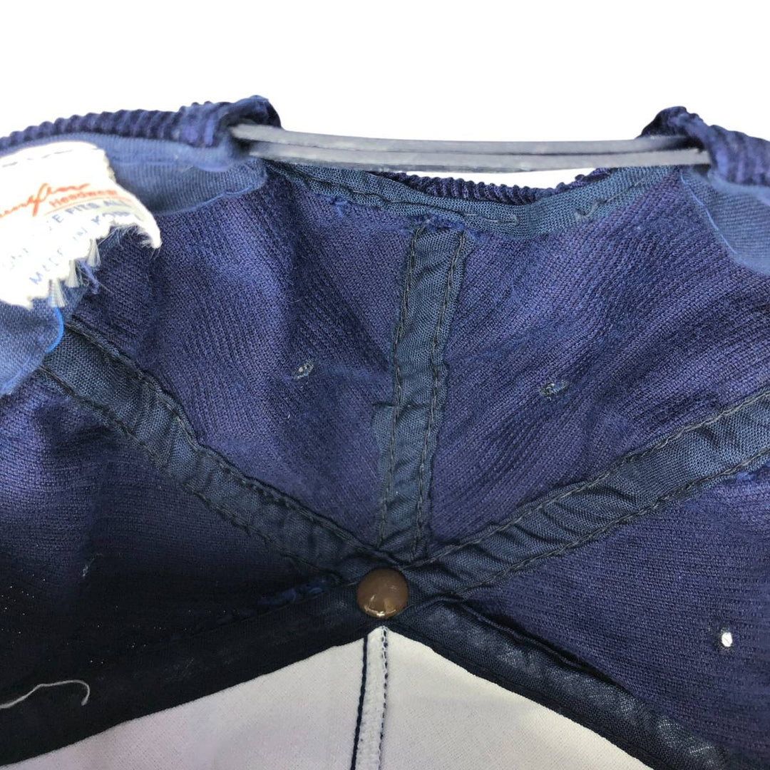 Vintage 90'S YOUNY FLOW Trucker Cap, Corduroy Cap, One Size Fits Most unclear navy blue type Vintage Second Hand