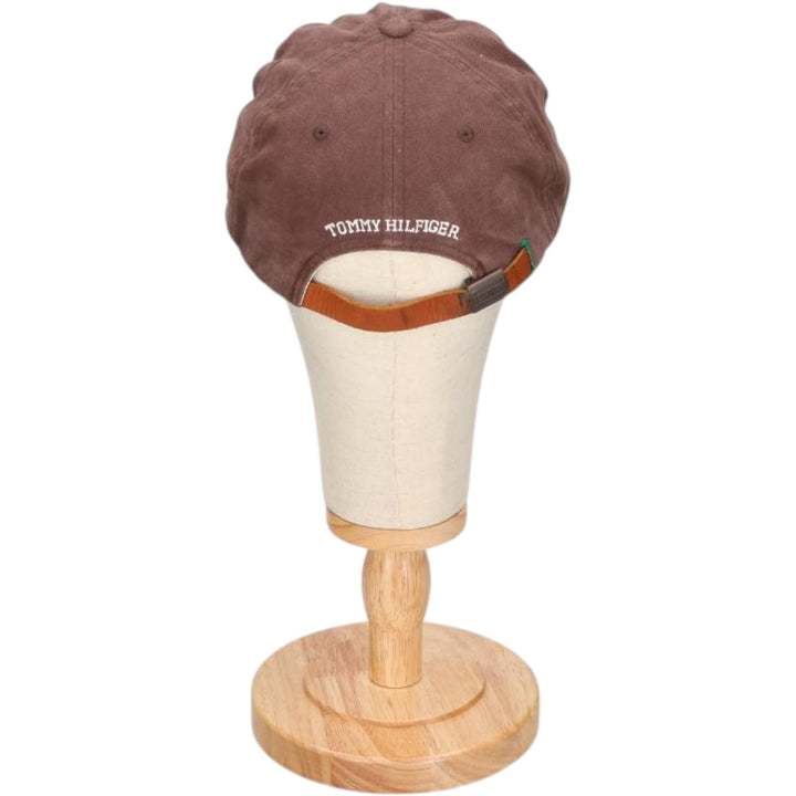 00'S Tommy Hilfiger 6-Panel Baseball Cap, One Size Fits Most cotton brown type Vintage Second Hand