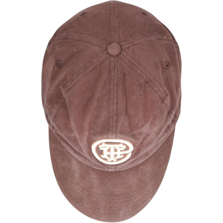 00'S Tommy Hilfiger 6-Panel Baseball Cap, One Size Fits Most cotton brown type Vintage Second Hand