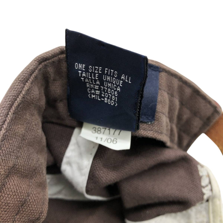 00'S Tommy Hilfiger 6-Panel Baseball Cap, One Size Fits Most cotton brown type Vintage Second Hand