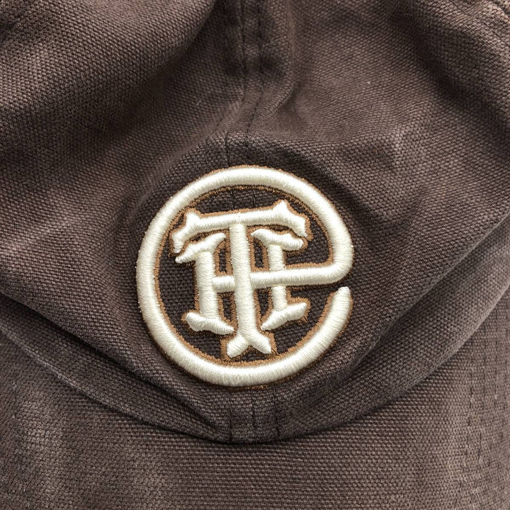00'S Tommy Hilfiger 6-Panel Baseball Cap, One Size Fits Most cotton brown type Vintage Second Hand