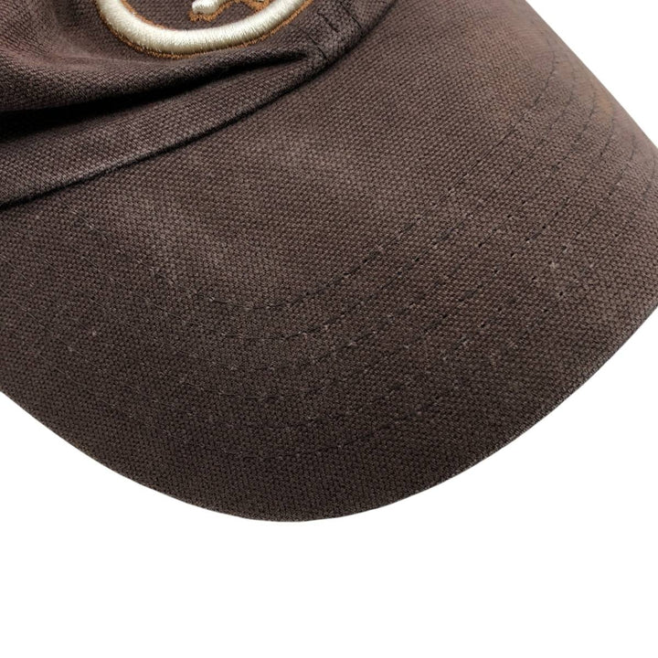00'S Tommy Hilfiger 6-Panel Baseball Cap, One Size Fits Most cotton brown type Vintage Second Hand