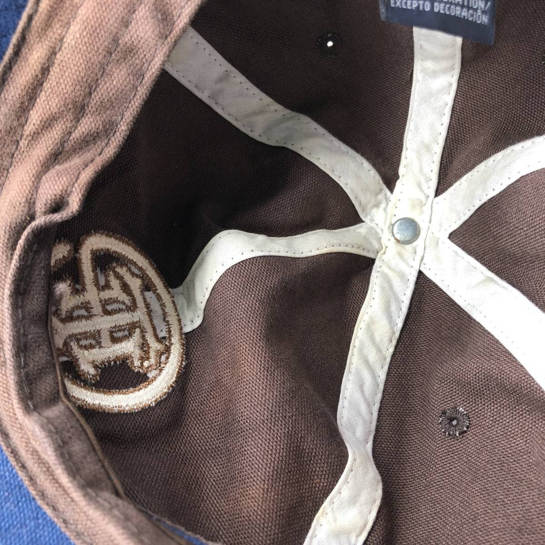 00'S Tommy Hilfiger 6-Panel Baseball Cap, One Size Fits Most cotton brown type Vintage Second Hand