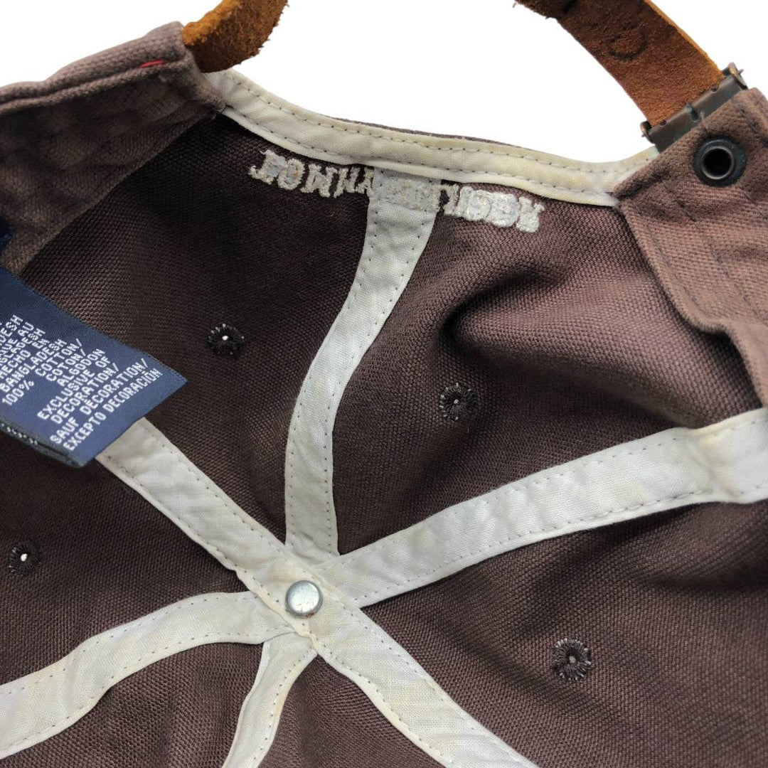 00'S Tommy Hilfiger 6-Panel Baseball Cap, One Size Fits Most cotton brown type Vintage Second Hand