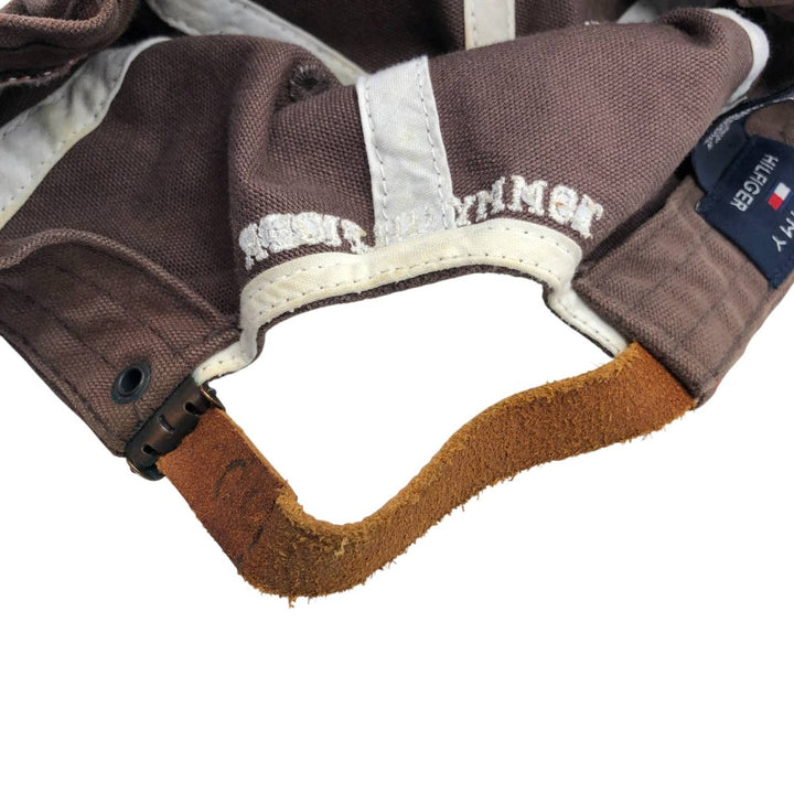 00'S Tommy Hilfiger 6-Panel Baseball Cap, One Size Fits Most cotton brown type Vintage Second Hand