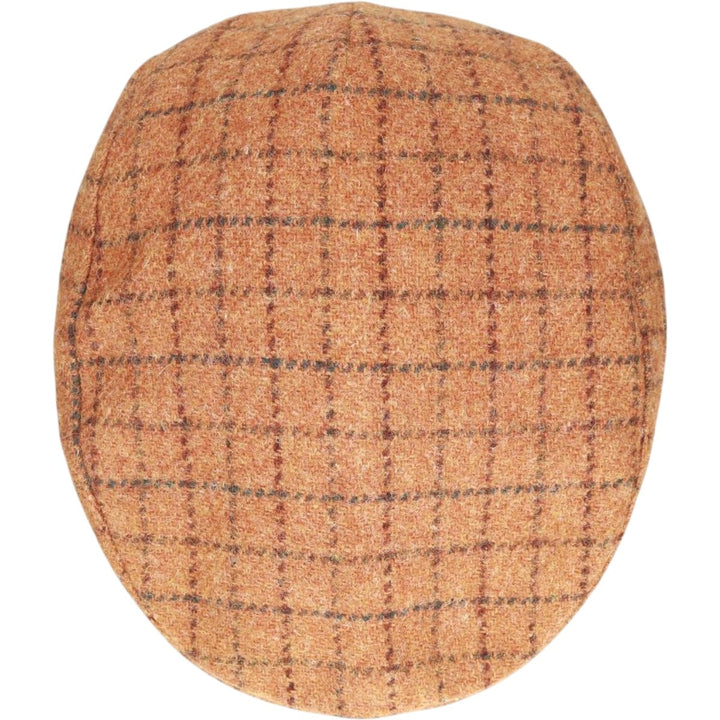 Vintage 1980s-1990'S Eddie Bauer Harris Tweed Check Pattern 2-Way Wool Hunting Cap, One Size Fits All unclear brown type Vintage Second Hand