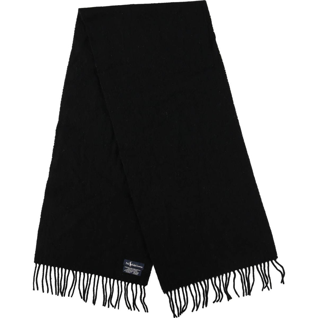 Ralph Lauren Polo Ralph Lauren wool scarf Lamb wool black type Vintage Second Hand