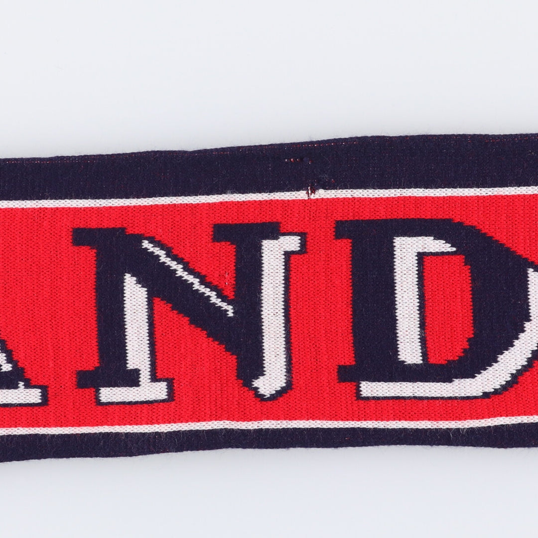 COUNTRY WEAR ENGLAND England National Team Soccer Acrylic Scarf Made in the UK acrylic navy blue type Vintage Second Hand