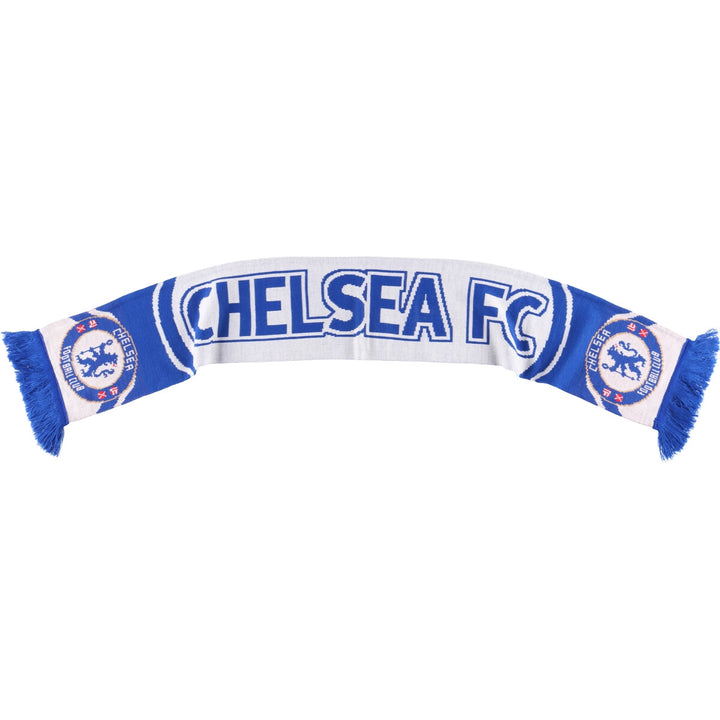 Premier League Chelsea FC Soccer Acrylic Scarf, Made in the UK acrylic blue type Vintage Second Hand