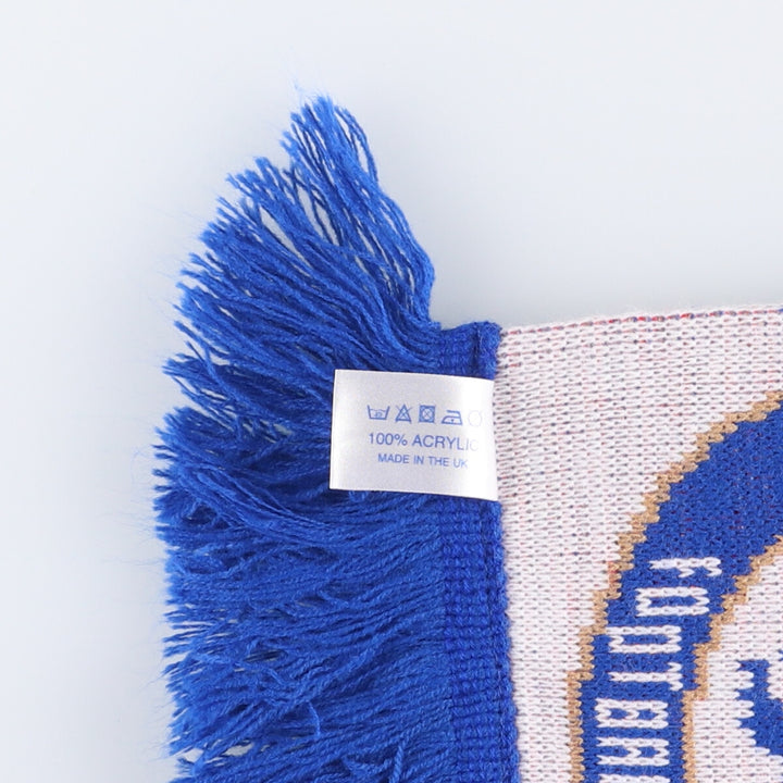 Premier League Chelsea FC Soccer Acrylic Scarf, Made in the UK acrylic blue type Vintage Second Hand