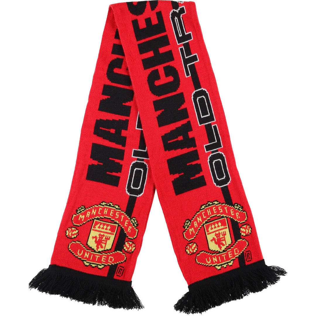 Premier League Manchester United FC Soccer Acrylic Scarf, Made in the UK acrylic red type Vintage Second Hand