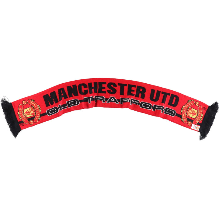 Premier League Manchester United FC Soccer Acrylic Scarf, Made in the UK acrylic red type Vintage Second Hand