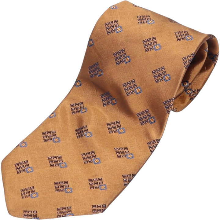 Yves Saint Laurent POUR HOMME all-over print tie polyester brown type Vintage Second Hand
