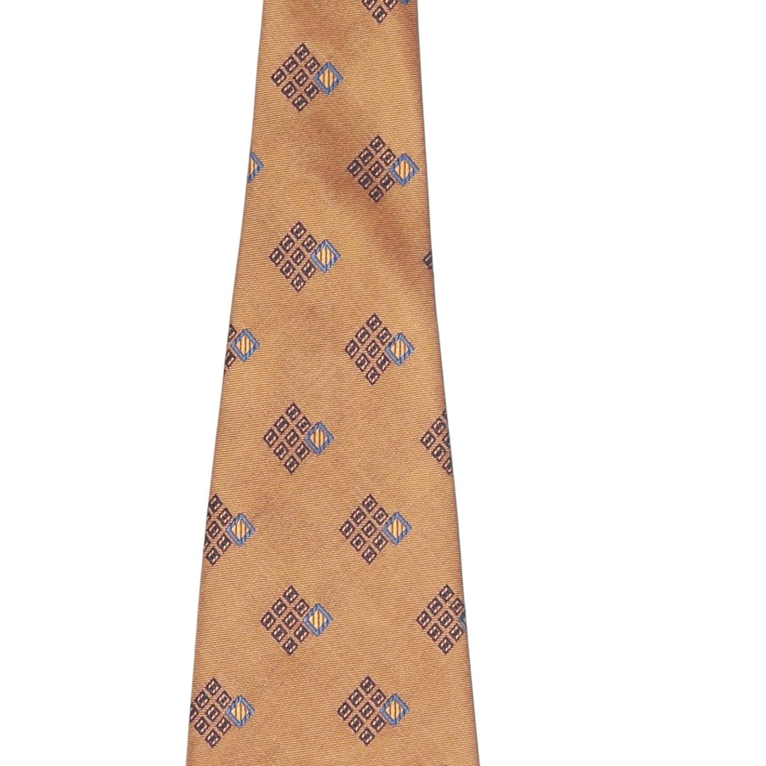 Yves Saint Laurent POUR HOMME all-over print tie polyester brown type Vintage Second Hand