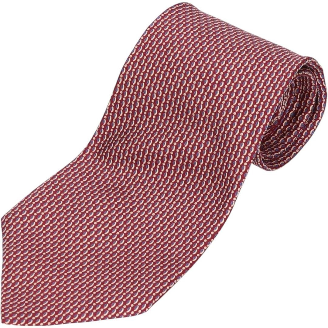 Yves Saint Laurent all-over print tie silk red type Vintage Second Hand