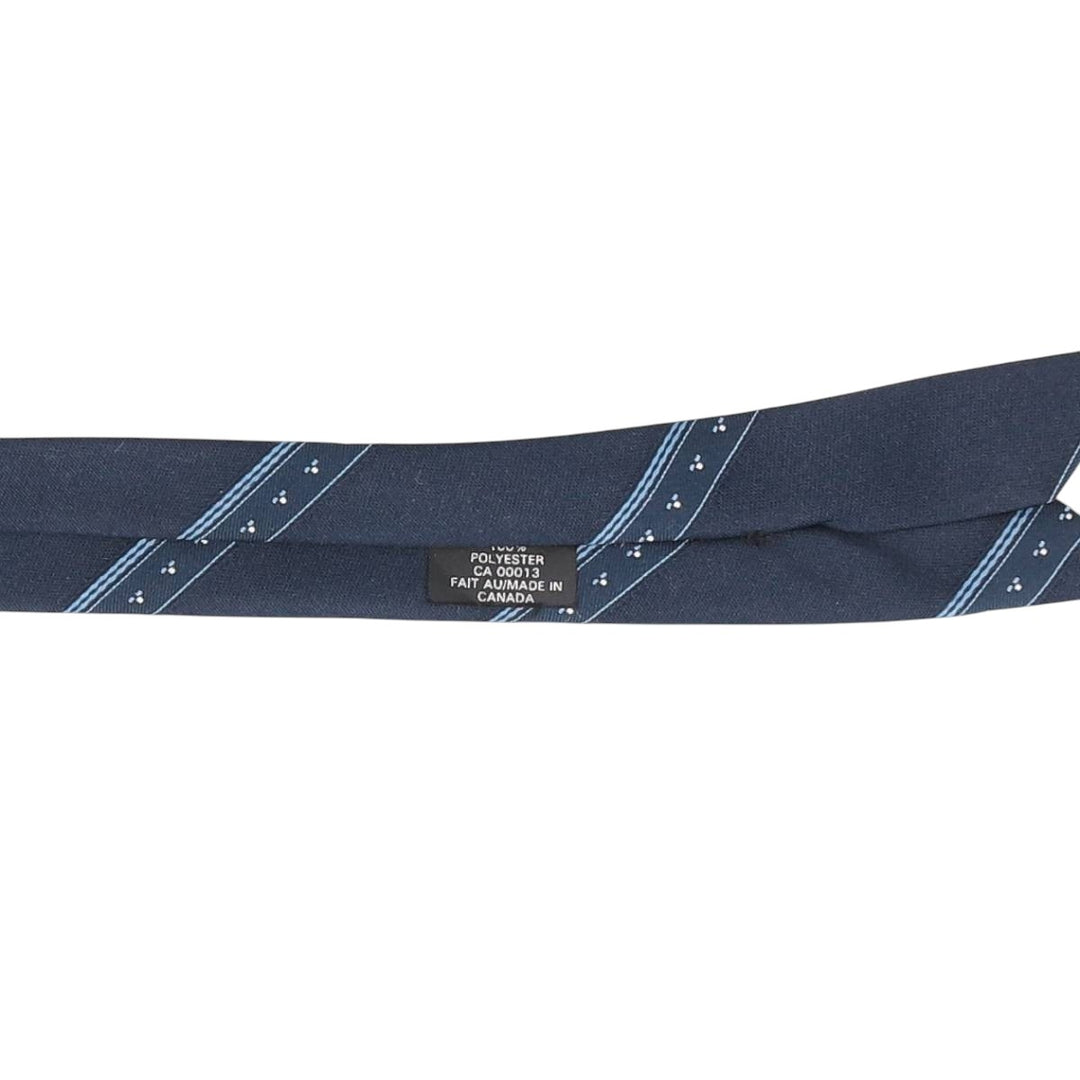 Christian Dior MONSIEUR Tie Made in Canada polyester navy blue type Vintage Second Hand