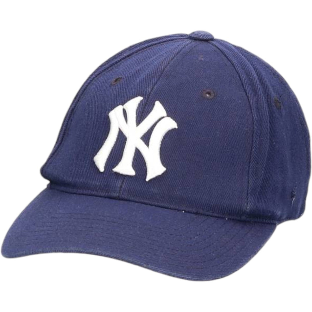 Vintage 90'S Puma New York Yankees Baseball Cap, 6-Panel, One Size Fits All acrylic navy blue type Vintage Second Hand