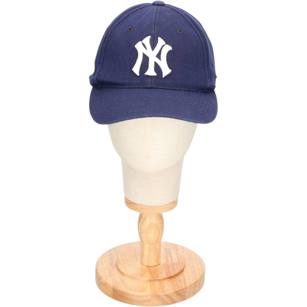 Vintage 90'S Puma New York Yankees Baseball Cap, 6-Panel, One Size Fits All acrylic navy blue type Vintage Second Hand