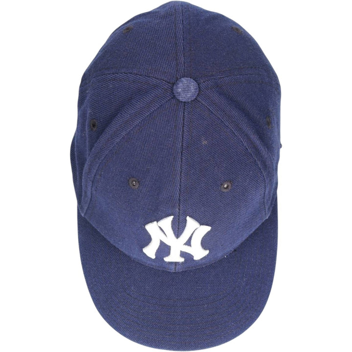 Vintage 90'S Puma New York Yankees Baseball Cap, 6-Panel, One Size Fits All acrylic navy blue type Vintage Second Hand