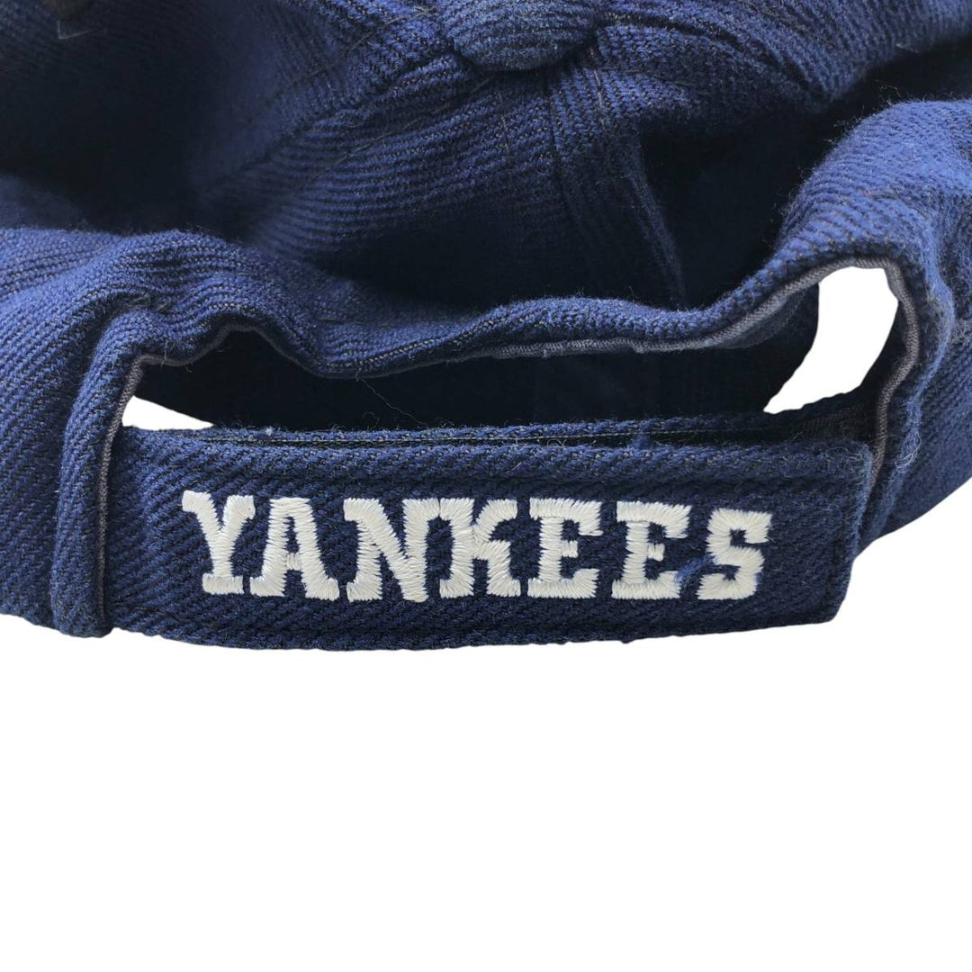 Vintage 90'S Puma New York Yankees Baseball Cap, 6-Panel, One Size Fits All acrylic navy blue type Vintage Second Hand