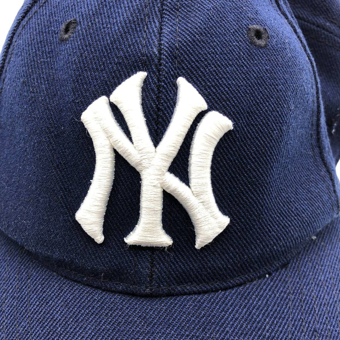 Vintage 90'S Puma New York Yankees Baseball Cap, 6-Panel, One Size Fits All acrylic navy blue type Vintage Second Hand