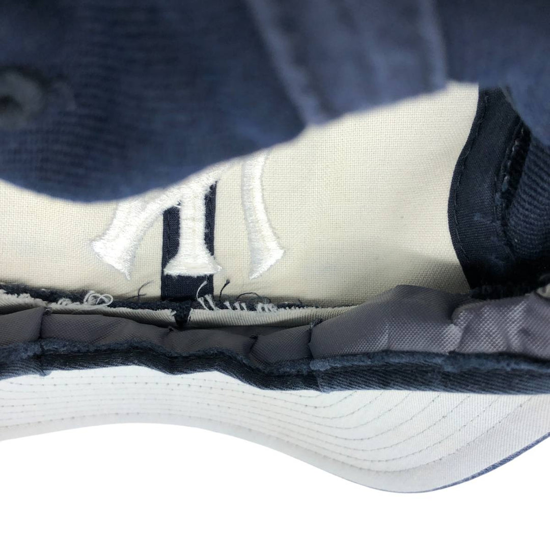 Vintage 90'S Puma New York Yankees Baseball Cap, 6-Panel, One Size Fits All acrylic navy blue type Vintage Second Hand