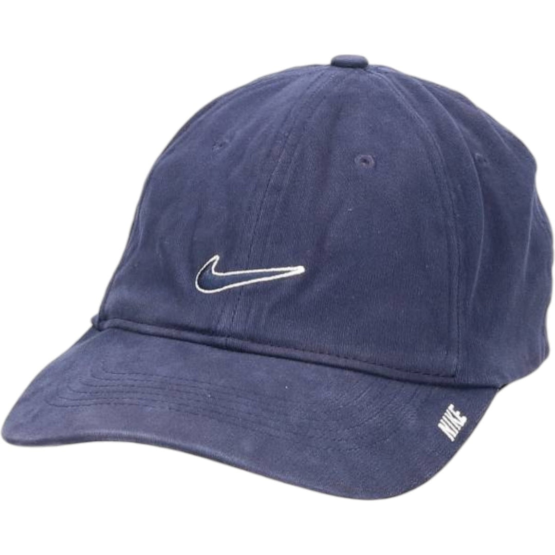 Nike Baseball Cap, 6-Panel Cap, One Size Fits Most cotton navy blue type Vintage Second Hand