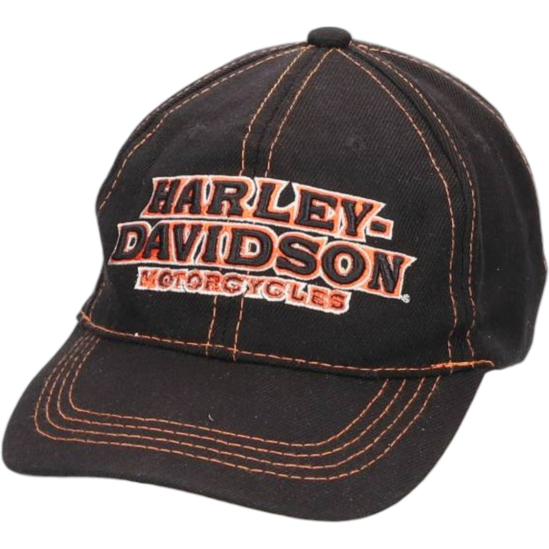Harley-Davidson 6-Panel Baseball Cap, One Size Fits Most cotton black type Vintage Second Hand