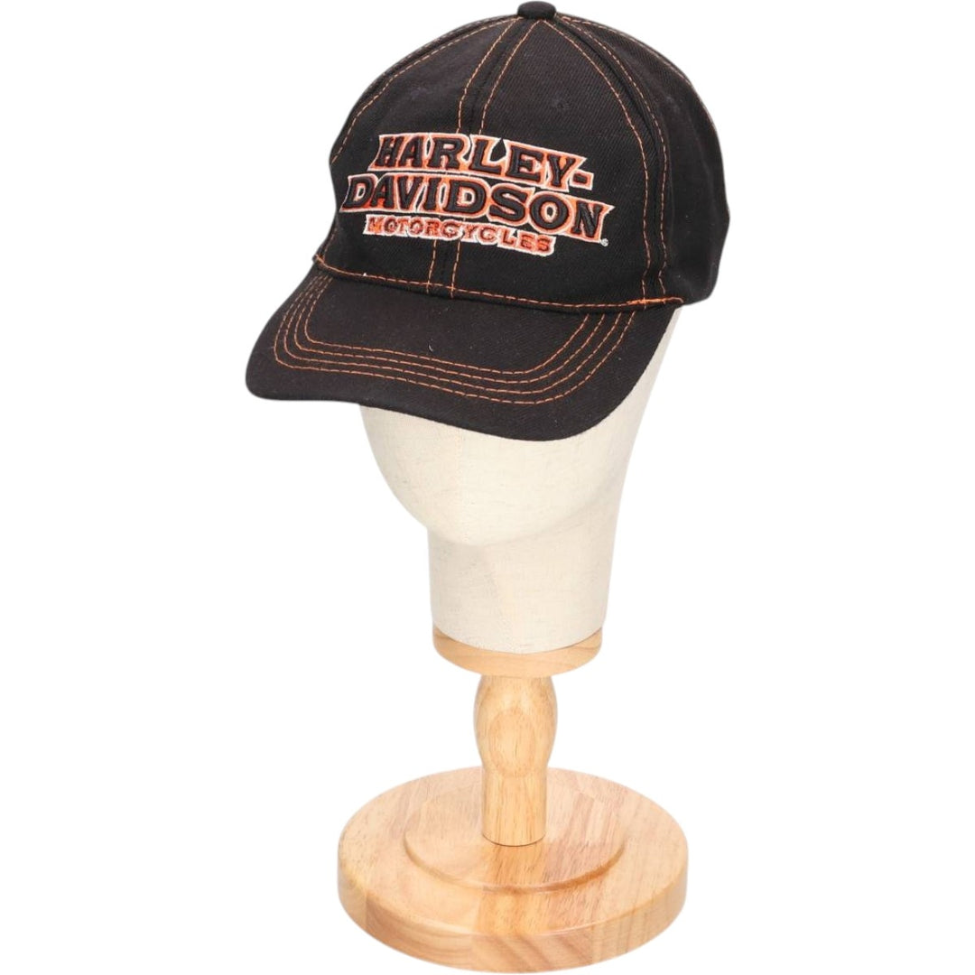 Harley-Davidson 6-Panel Baseball Cap, One Size Fits Most cotton black type Vintage Second Hand