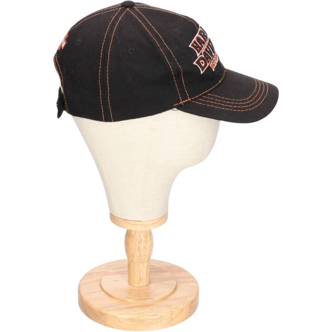 Harley-Davidson 6-Panel Baseball Cap, One Size Fits Most cotton black type Vintage Second Hand
