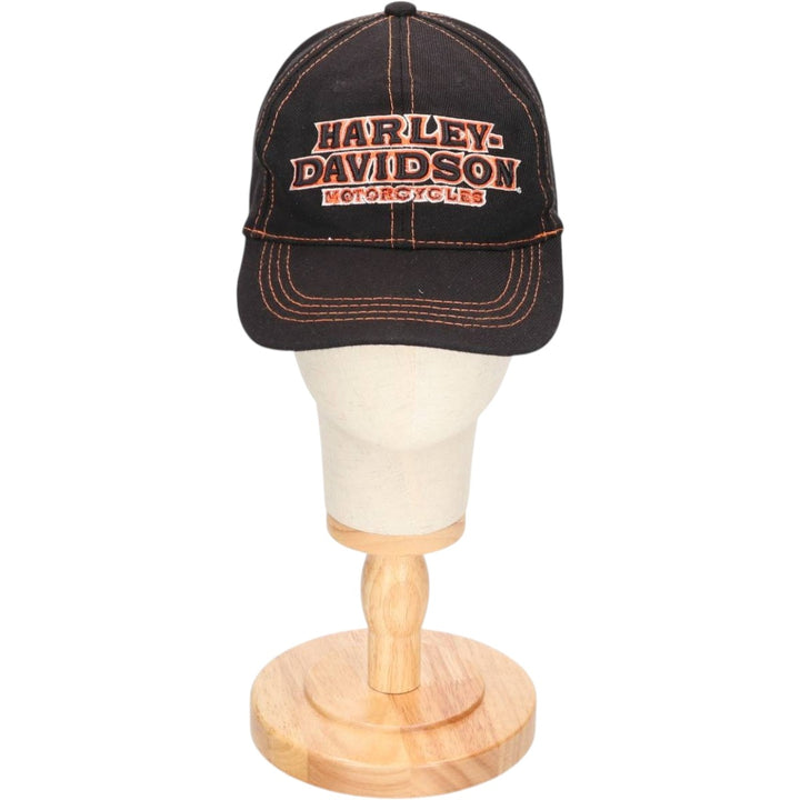 Harley-Davidson 6-Panel Baseball Cap, One Size Fits Most cotton black type Vintage Second Hand