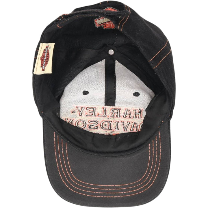 Harley-Davidson 6-Panel Baseball Cap, One Size Fits Most cotton black type Vintage Second Hand